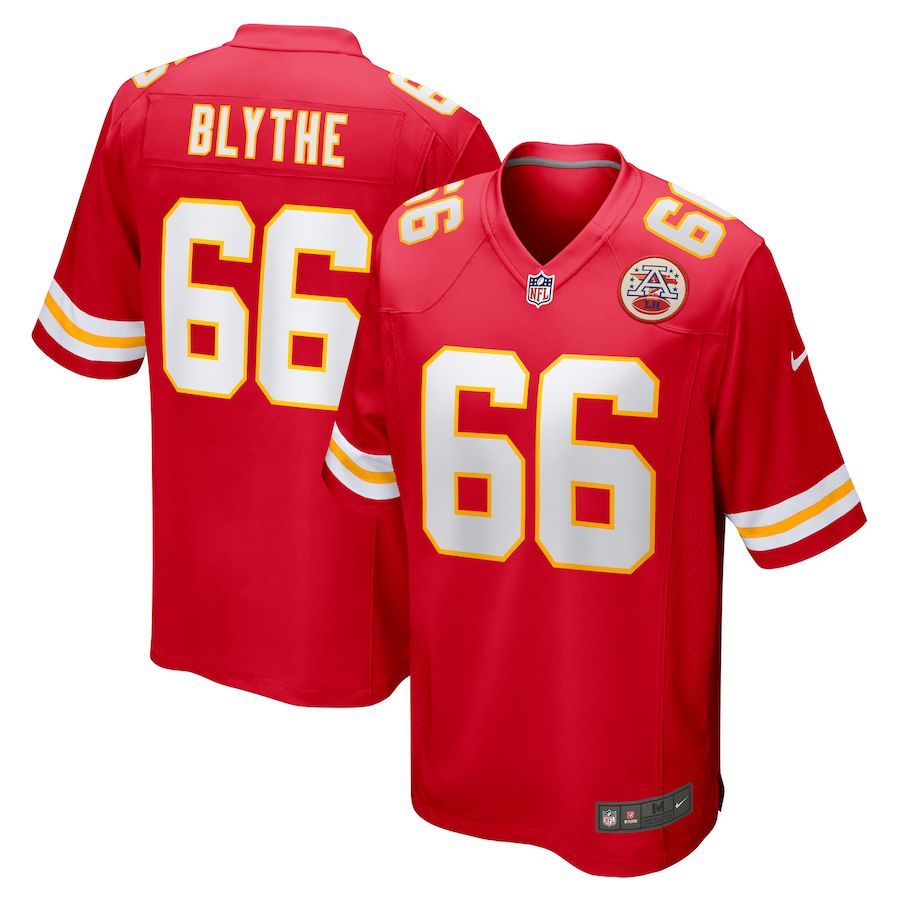 Men Kansas City Chiefs #66 Austin Blythe Nike Red Game NFL Jersey